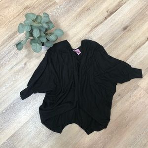 Nordstrom Love on a Hanger Waffle Knit Black Sweater Size Small
